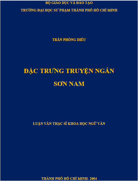 Đặc trưng truyện ngắn Sơn Nam 1 dac trung truyen ngan son nam