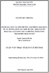 danh gia cong tac boi duong giai phong mat bang du an duong quoc lo 3 moi ha noi thai nguyen doan qua xa luong son va phuong tich luong thanh pho thai nguyen