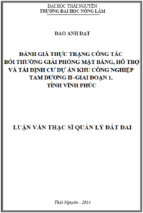 danh gia thuc trang cong tac boi thuong giai phong mat bang ho tro va tai dinh cu du an khu cong nghiep tam duong ii giai doan 1 tinh vinh phuc