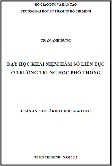 day hoc khai niem ham so lien tuc o truong trung hoc pho thong