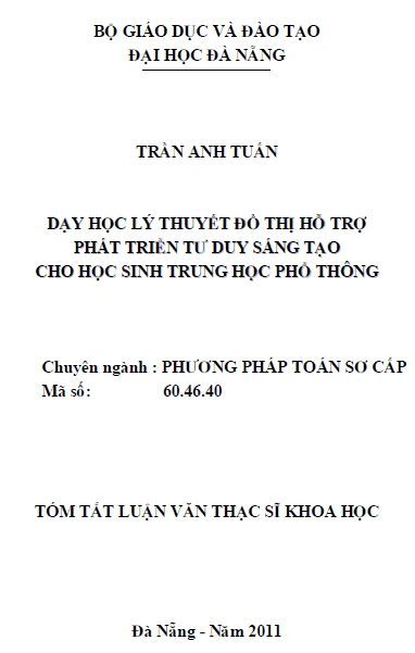 day hoc ly thuyet do thi ho tro phat trien tu duy sang tao cho hoc sinh trung hoc pho thong