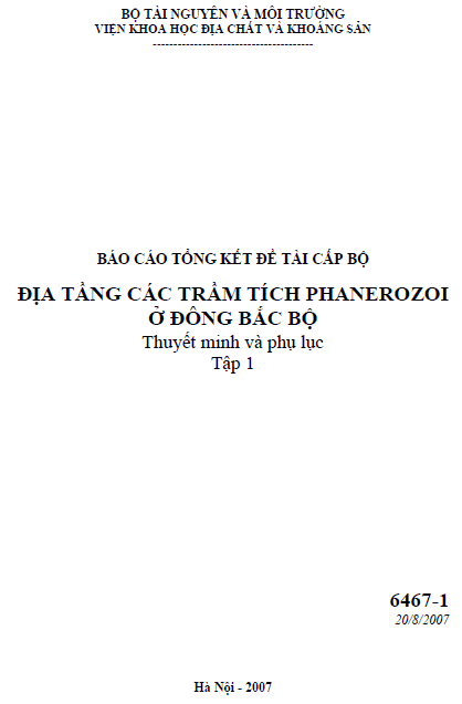 dia tang cac tram tich phanerozoi o dong bac bo tap 1
