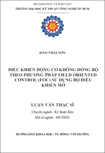 dieu khien dong co khong dong bo theo phuong phap field oriented control foc su dung bo dieu khien mo