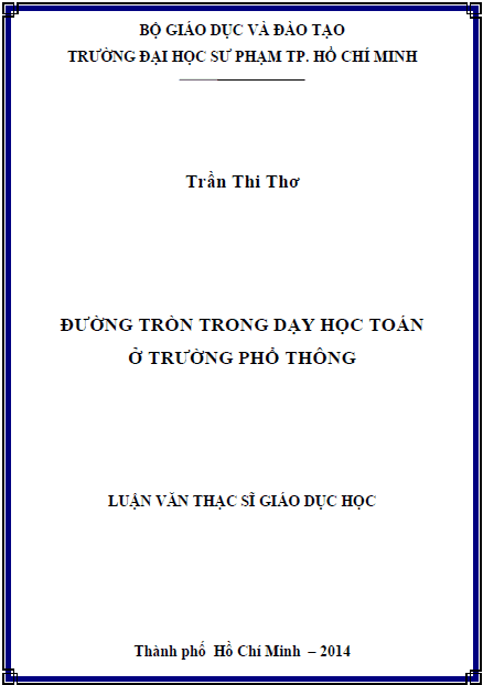 duong tron trong day hoc toan o truong pho thong