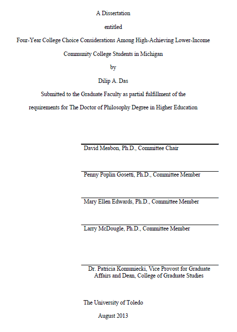four year college choice considerations among high achieving lower income community college students in michigan