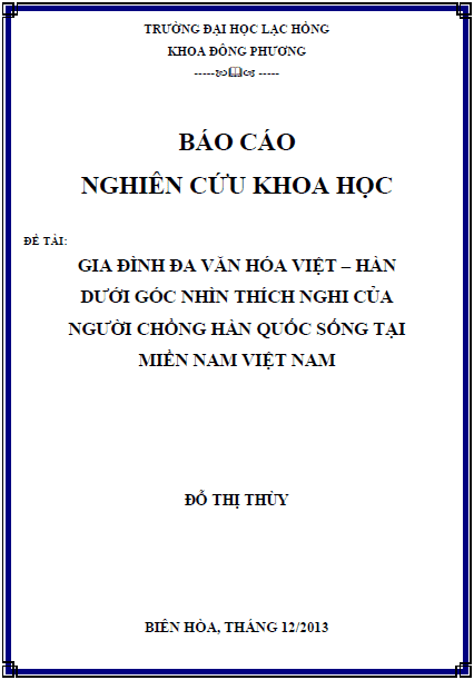 gia dinh da van hoa han viet duoi goc nhin thich nghi cua nguoi chong han quoc song tai mien nam viet nam