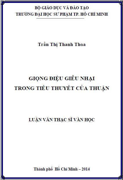 giong dieu gieu nhai trong tieu thuyet cua thuan