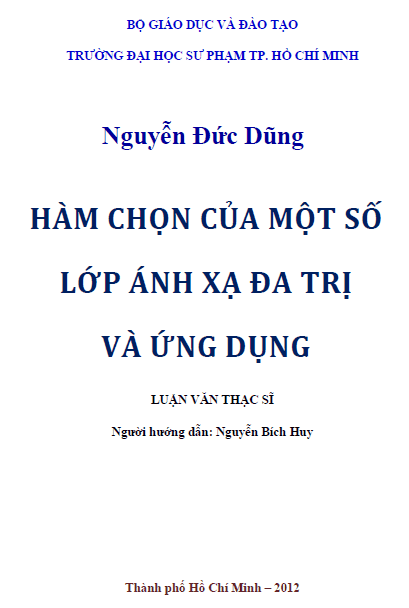 ham chon cua mot so lop anh xa da tri va ung dung