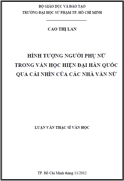hinh tuong nguoi phu nu trong van hoc hien dai han quoc qua cai nhin cua cac nha van nu