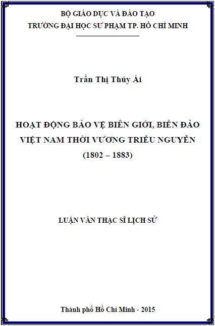 hoat dong bao ve bien gioi bien dao viet nam thoi vuong trieu nguyen 1802 1883