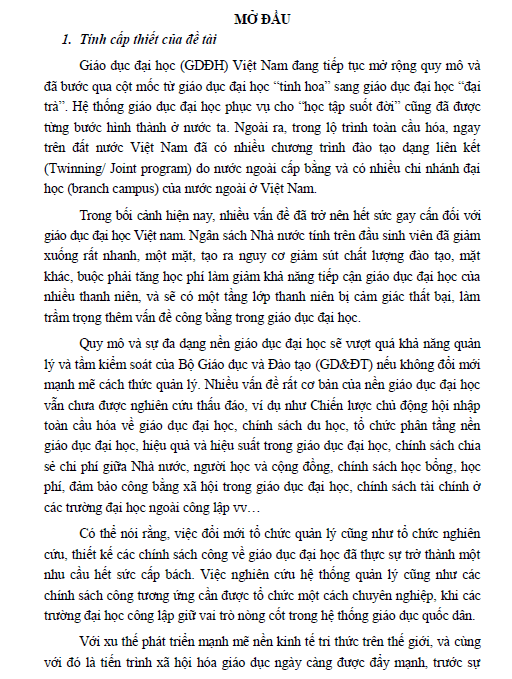 huy dong nguon tai chinh ngoai ngan sach nha nuoc cho giao duc dai hoc cong lap o viet nam