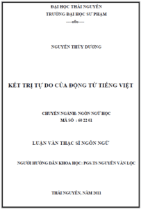 ket tri tu do cua dong tu tieng viet