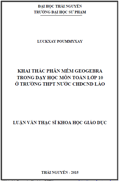 khai thac phan mem geogebra trong day hoc mon toan lop 10 o truong thpt nuoc cong hoa dan chu nhan dan lao