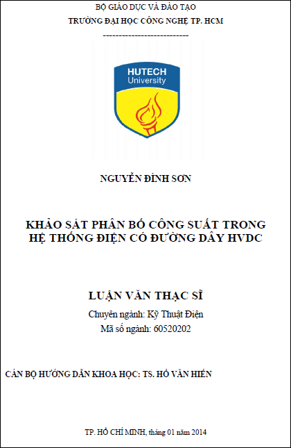 khao sat phan bo cong suat trong he thong dien co duong day hvdc