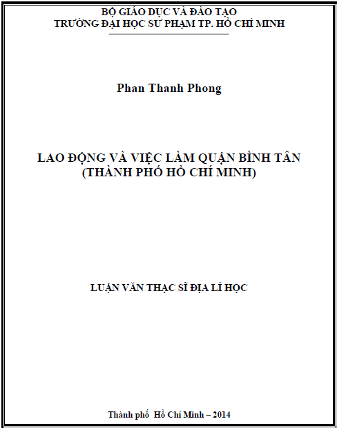 lao dong va viec lam quan binh tan thanh pho ho chi minh