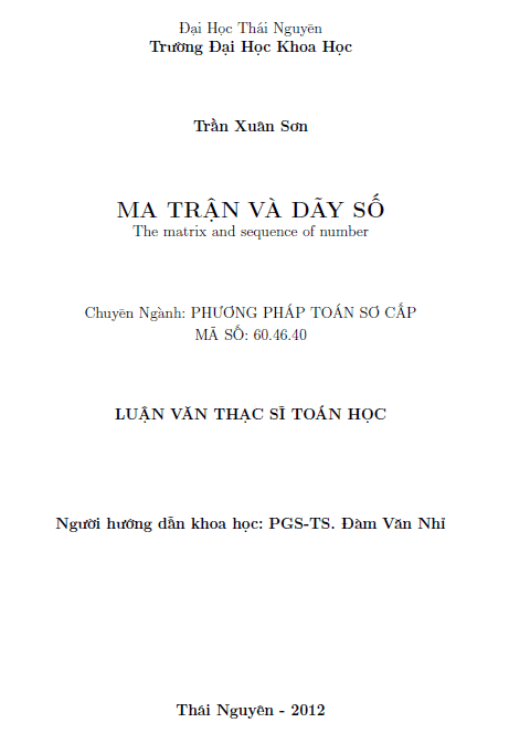 ma tran va day so