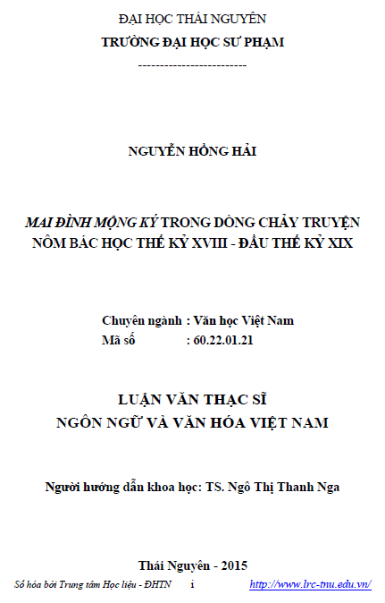 mai dinh mong ky trong dong chay truyen nom bac hoc the ky xviii dau the ky