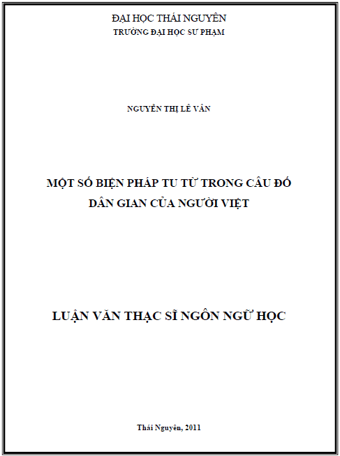 mot so bien phap tu tu trong cau do dan gian cua nguoi viet