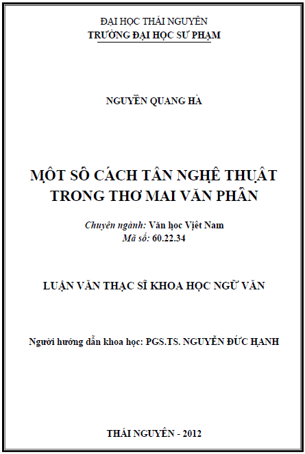 mot so cach tan nghe thuat trong tho mai van phan