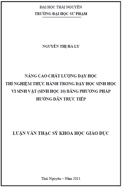 nang cao chat luong day hoc thi nghiem thuc hanh trong day hoc vi sinh vat hoc sinh hoc 10 bang phuong phap huong dan truc tiep