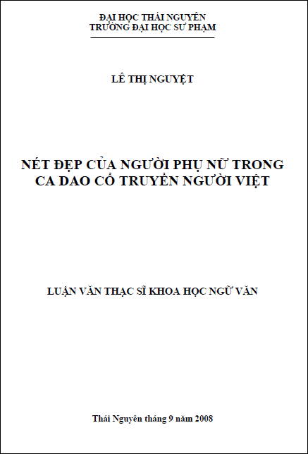 net dep cua nguoi phu nu trong ca dao co truyen nguoi viet