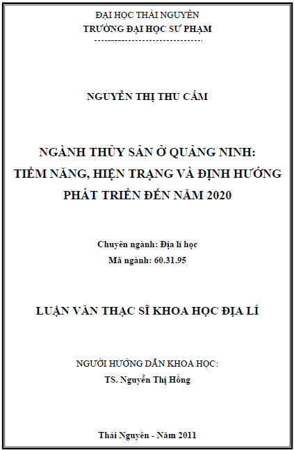 Ngành thủy sản ở Quảng Ninh tiềm năng, hiện trạng và định hướng phát triển đến năm 2020 1 nganh thuy san o quang ninh tiem nang hien trang va dinh huong phat trien den nam 2020