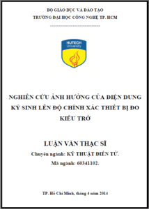 nghien cuu anh huong cua dien dung ky sinh len do chinh xac thiet bi do kieu tro