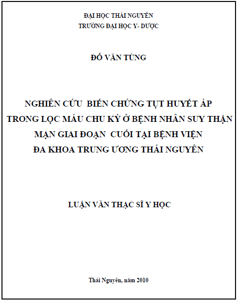 nghien cuu bien chung tut huyet ap trong loc mau chu ky o benh nhan suy than man giai doan cuoi tai benh vien da khoa trung uong thai nguyen