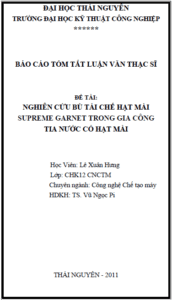 nghien cuu bu tai che hat mai supreme garnet trong gia cong tia nuoc co hat mai