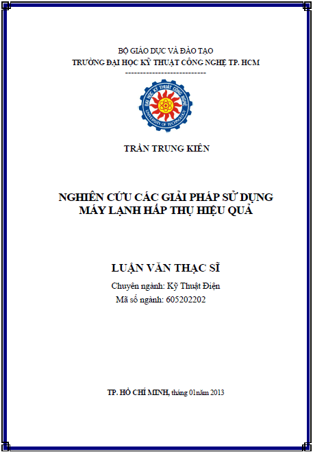 Nghiên cứu các giải pháp sử dụng máy lạnh hấp thụ hiệu quả 1 nghien cuu cac giai phap su dung may lanh hap thu hieu qua
