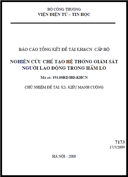 nghien cuu che tao he thong tu dong giam sat nguoi lao dong trong ham lo