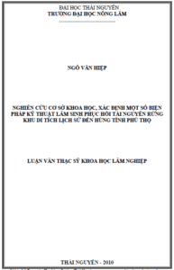 nghien cuu co so khoa hoc xac dinh mot so bien phap lam sinh phuc hoi tai nguyen rung khu di tich lich su den hung tinh phu tho