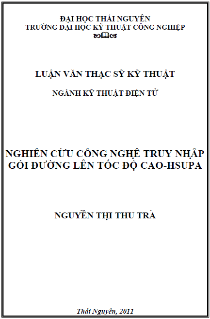 nghien cuu cong nghe truy nhap goi duong len toc do cao hsupa