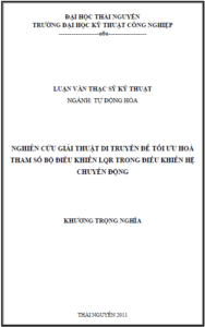 nghien cuu giai thuat di truyen de toi uu hoa tham so bo dieu khien lqr trong dieu khien he chuyen dong