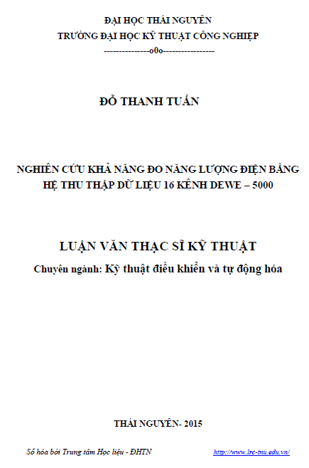 nghien cuu kha nang do nang luong dien bang he thu thap du lieu 16 kenh dewe 5000