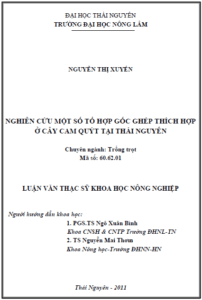 nghien cuu mot so to hop goc ghep thich hop o cay cam quyt tai thai nguyen