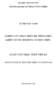 nghien cuu phat trien he thong dieu khien so toc do dong co mot chieu