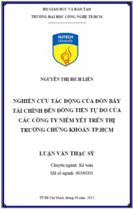 nghien cuu tac dong cua don bay tai chinh den dong tien tu do cua cac cong ty niem yet tren thi truong chung khoan thanh pho ho chi minh