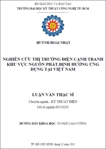 nghien cuu thi truong dien canh tranh khu vuc nguon phat dinh huong ung dung tai viet nam