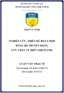 nghien cuu thiet ke bo ly hop dung bo truyen dong luu chat tu bien mr fluid