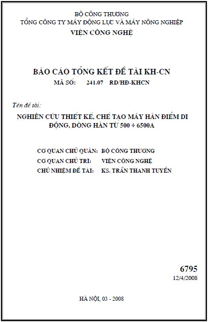 nghien cuu thiet ke che tao may han diem di dong dung vi dieu khien dat dong tu 500 den 6500a