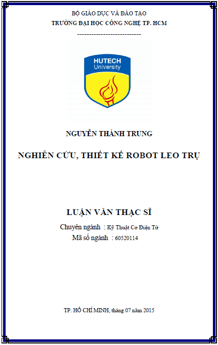 nghien cuu thiet ke robot leo tru