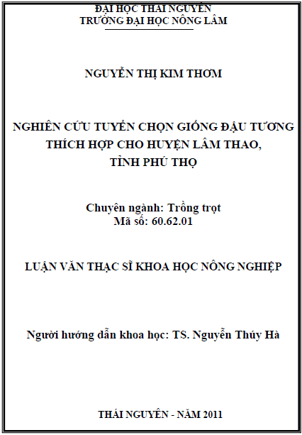 nghien cuu tuyen chon giong dau tuong thich hop cho huyen lam thao tinh phu tho