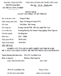 nghien cuu ung dung dieu khien mo thich nghi de nang cao chat luong he truyen dong qua banh rang