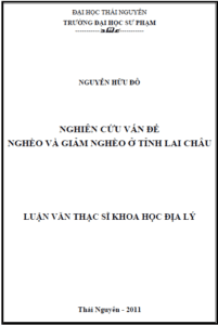 nghien cuu van de ngheo va giam ngheo o tinh lai chau