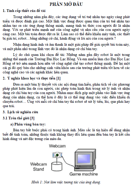 nhan dang cu chi cua ban tay de dieu khien robot