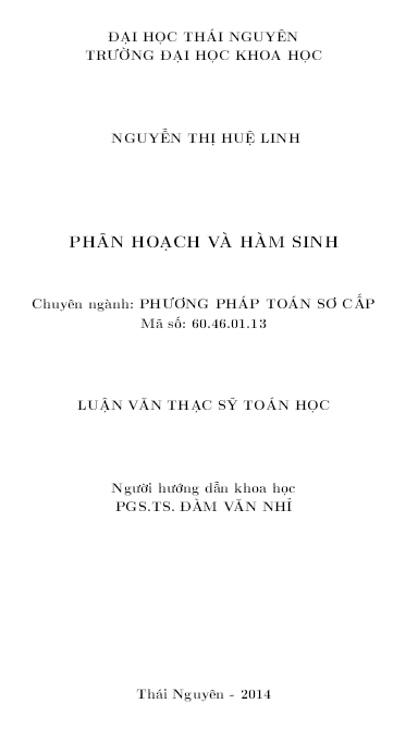 phan hoach va ham sinh