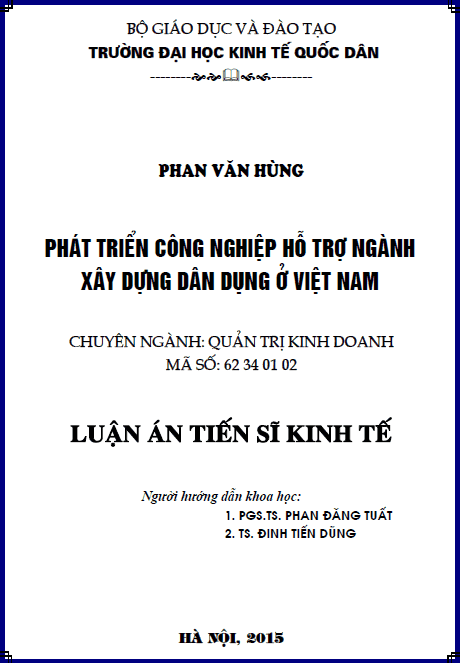 phat trien cong nghiep ho tro nganh xay dung dan dung o viet nam