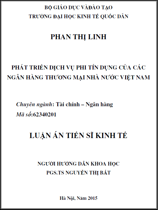 phat trien dich vu phi tin dung cua cac ngan hang thuong mai nha nuoc viet nam