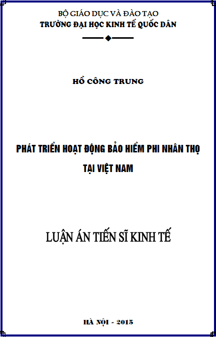 phat trien hoat dong bao hiem phi nhan tho tai viet nam